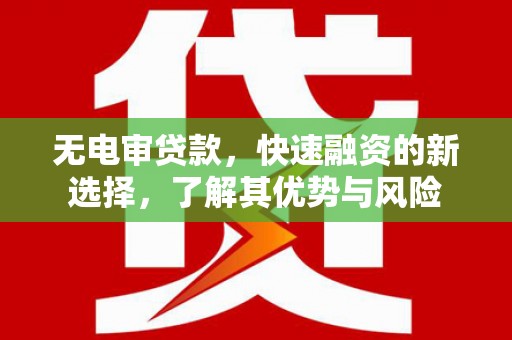 天山无电审贷款，快速融资的新选择，了解其优势与风险