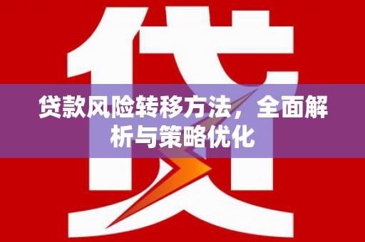 天山贷款风险转移方法，全面解析与策略优化