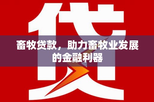 天山畜牧贷款，助力畜牧业发展的金融利器