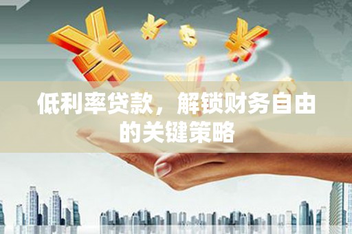 天山低利率贷款，解锁财务自由的关键策略